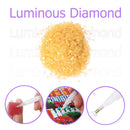 15g/Bag DIY Luminous Round Rhinestones Kit for Diamond Painting (Orange) Newly