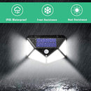 2pcs 100LED Solar Wall Lamp Waterproof Garden Wide Angle Motion Sensor Lamp
