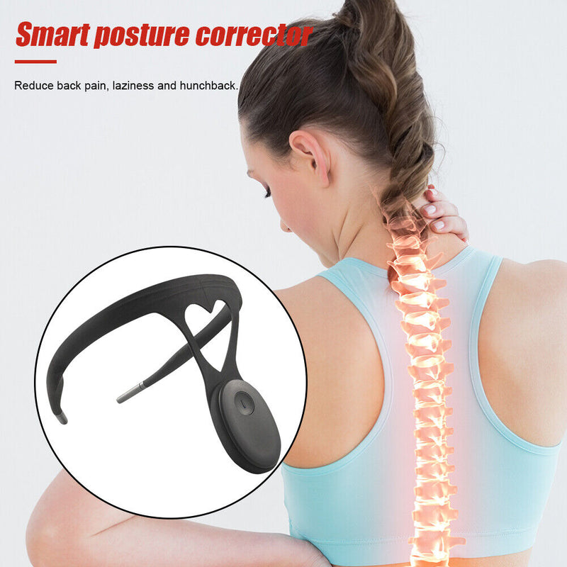 Smart Posture Correction Realtime Back Spine Monitoring Corrector (Black) Newly