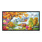 11CT Full Cross Stitch Idyllic Beauty Stamped DIY Embroidery Kits Handmade