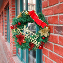 Bow-knot Christmas Wreath Garland Ornament Wall Hanging Christmas Decorations