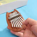 Portable Mini 8-Key Sapele Plate Kalimba Beginners Thumb Piano Mbira (Cat)