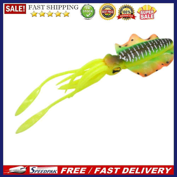 15cm Squid Soft Lure Luminous Octopus Pesca Sea Fishing Simulation Wobbler Ba
