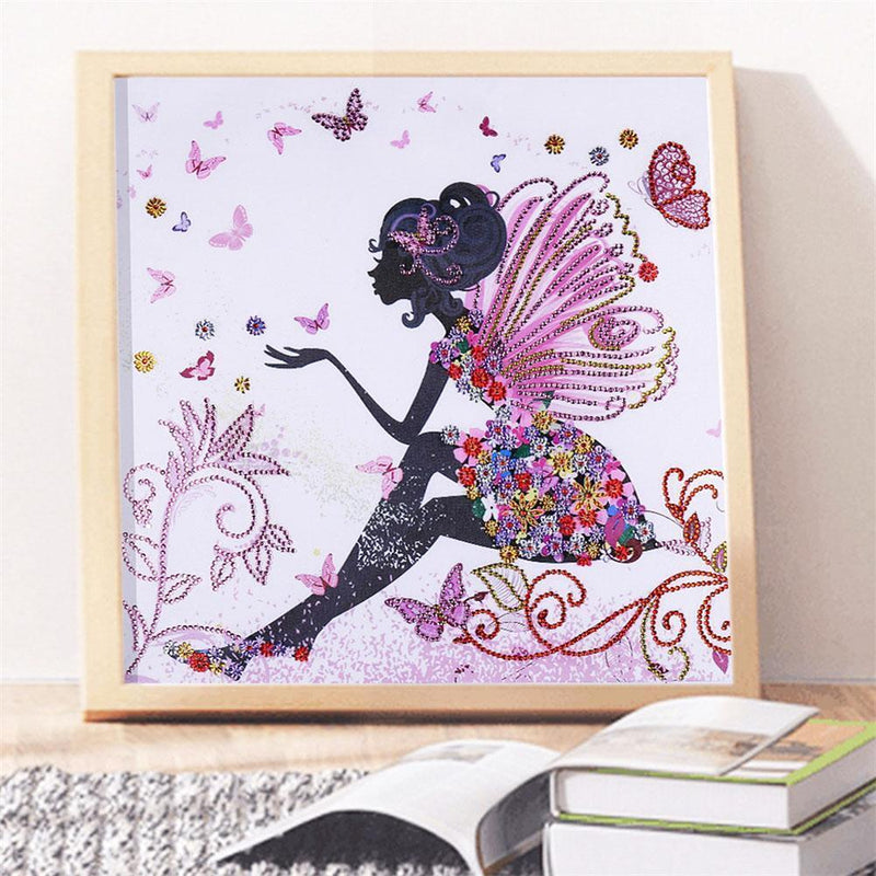 5D DIY Special Shaped Diamond Painting Butterfly Fairy Cross Stitch Kits