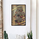 Colorful Hollow Butterflies Oil Paint By Numbers Kits Canvas Picture DIY