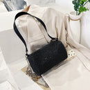 Casual Women Pure Color Squins Glittering Chain Handbags Shoulder Crossbody Bag