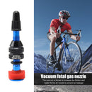 MUQZI Alloy Tubeless Road Bicycle Presta Valve Stem with Cap (40mm Blue) Newly