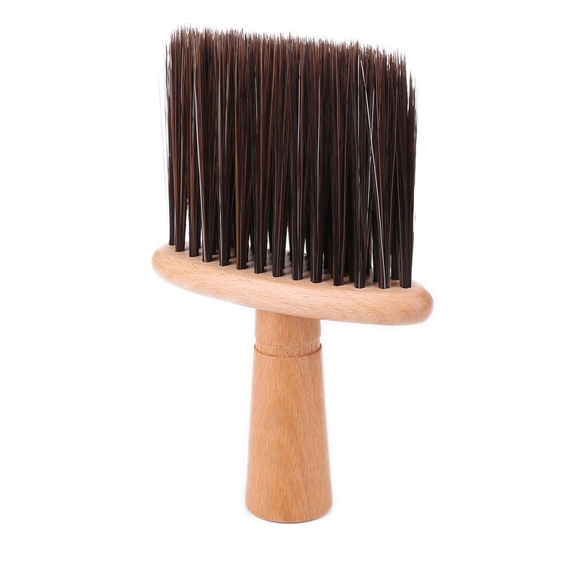 Neck Face Duster Brushes Barber Salon Cutting Hair Clean Hairbrush (Brown) Newly