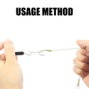 3pcs Fishing Knot Puller Hook Carp Rig Making Tool Fishing Tackle (Black) Newly