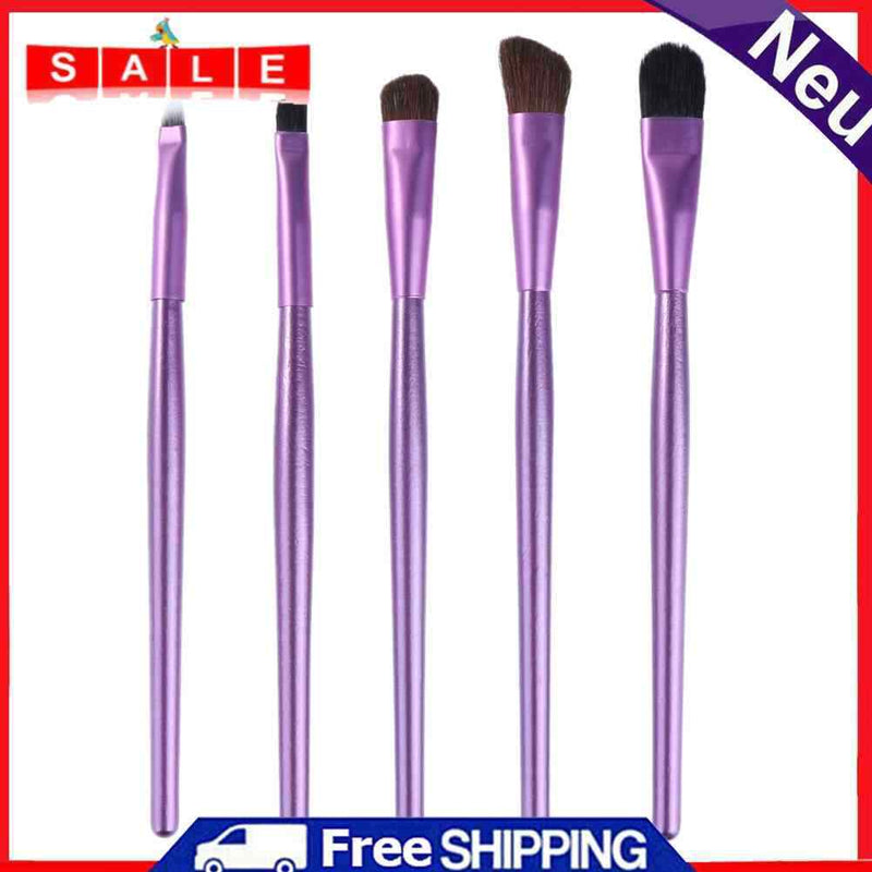 Stylish Eye Makeup Brushes Set Eyeshadow Eyebrow Tool Round Can Packed