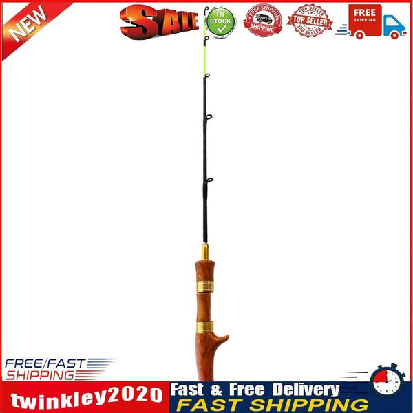 Ice Fishing Rod River Shrimp Winter Carp Fishing Pole (Straight Handle) Newly