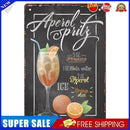 Retro Orange Cocktail Metal Plate Painting for Bar Pub Tin Plaque Wall Sign