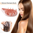 #A Silicone Hair Scalp Massager Brush Massaging Shampoo Brush Bathing Cleaner Ba