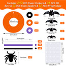 12 Sets Halloween Garland Decoration 12 Garlands 12 Bands 20 Spiders
