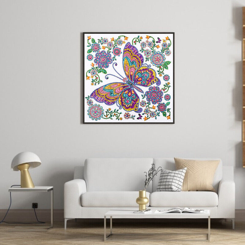 5D DIY Diamond Painted Special Shaped Diamond Butterfly yk122