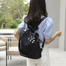 Retro Women Oxford Cloth Anti-theft Backpack Waterproof Large Capacity Knapsacks