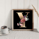 Diamond Painting 5D Full Round Drill Mosaic DIY Dark Letters Kit Wall Decorat