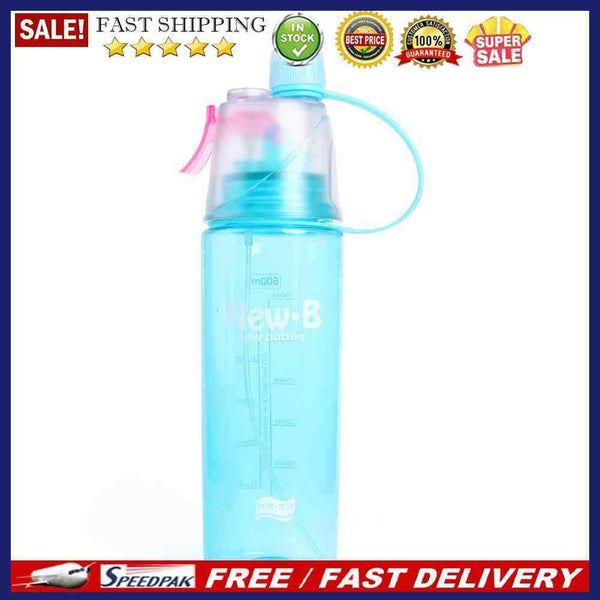 400ml 600ml Portable Leak-proof Spray Water Bottle Plastic Outdoor Sports Ket
