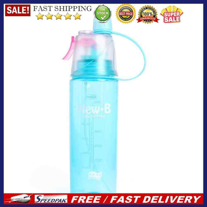 400ml 600ml Portable Leak-proof Spray Water Bottle Plastic Outdoor Sports Ket