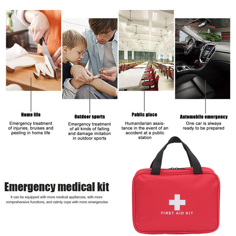 Large Handheld First Aid Kits Pouch Multi-Layer Portable Medical Kit Bag Newly