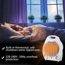 2000W Electric Space Heater 3 Modes Fast Heating Small Heaters Fans for Office