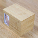 Wooden Pet Urn Box Dog Cat Cremation Personal Peaceful Memorial Photo Frame B