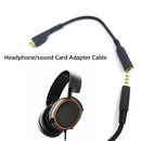 Adapter Cable for Arctis 3 5 7 PRO Gaming Headset Sound Card Cord Line (B)