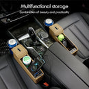 Universal Vehicle Car Seat Crevice Organizer Dual USB Phone Holder Charger