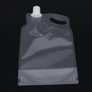 Portable 2L Folding Drinking Water Bag Outdoor Camping Hiking Riding Transpare