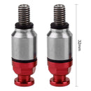 1 Pair M5x0.8mm Fork Air Bleeder Valves for Motocross Dirt Bike (Red)