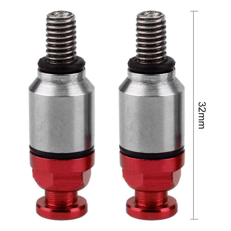 1 Pair M5x0.8mm Fork Air Bleeder Valves for Motocross Dirt Bike (Red)