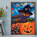5D Diamond Painting DIY Halloween night Full Drill Round