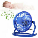 Mini USB Desk Fan Super Quiet Portable Cooling Air Cooler For Computer Laptop