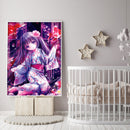 5D Animation girl Diamond Painting Special Shape Rhinestone Partial