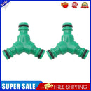 2pcs Y Type Tape Connector Quick Adapter Garden Hose Irrigation (Green)
