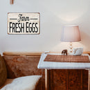 Fresh Eggs Retro Metal Plate Tin Sign for Bar Pub Club Cafe Wall Iron Painting