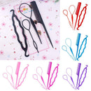 Barber tool Ponytail DIY  Hair Clip Hair Braiding Bun Roller Maker Twist Curler