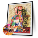 5D DIY Full Drill Diamond Painting Sewing Machine Embroidery Kit Home Decor
