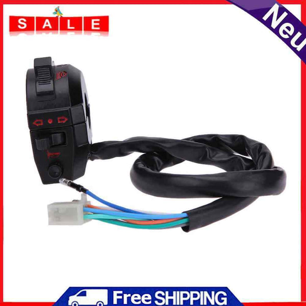 Dual Sport Aluminum Shell Left Switch Light Indicator Horn Car Styling for H