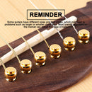 6pcs Guitar Strings Nails Copper Acoustic Guitar Bridge Pins Nut Fixed Cone