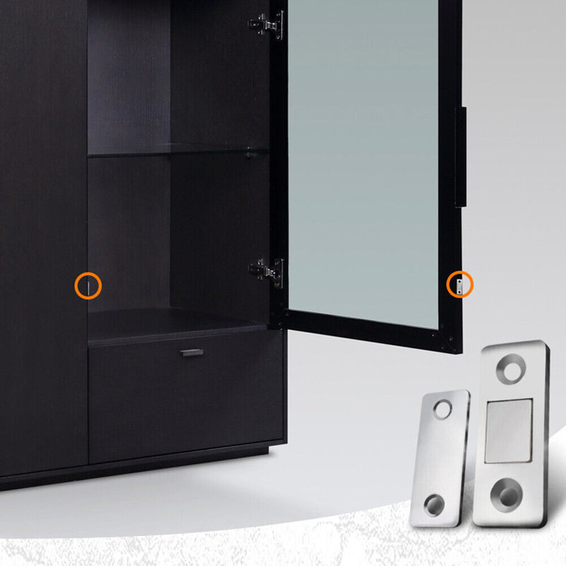1 Set Magnetic Cabinet Catches Magnet Door Stops Concealed Closet Closer