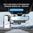 360° Rotatable And Retractable Car Multifunctional Rearview Mirror Phone Holder~