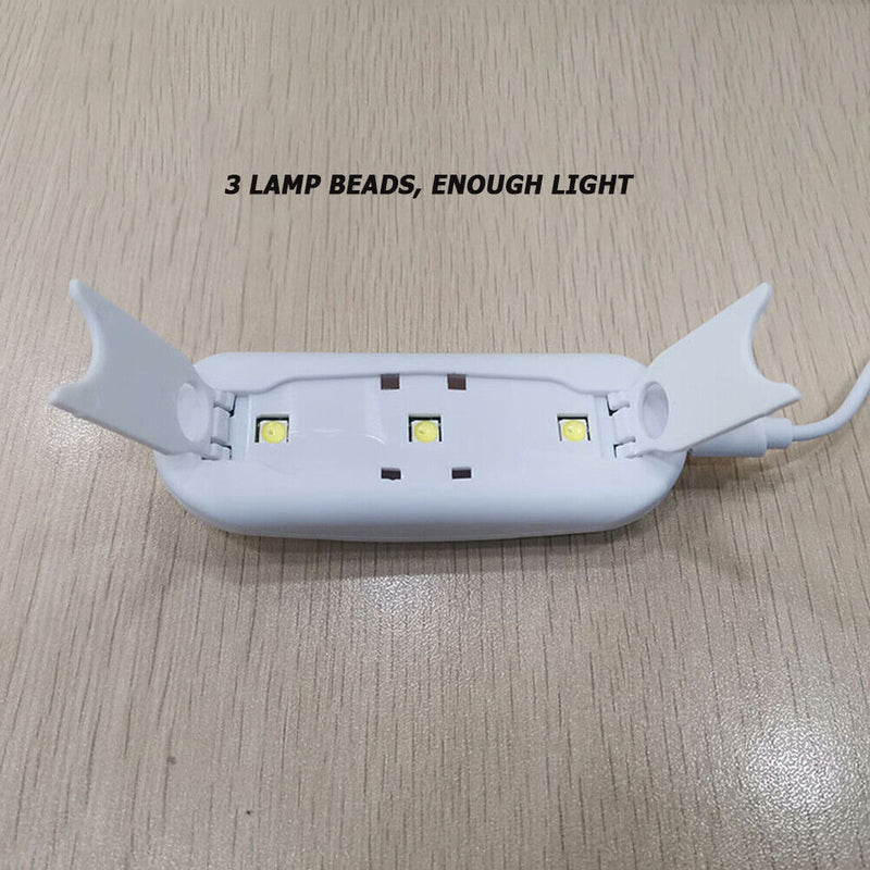6W USB LED UV Lamp Nail Dryer Nail Gels Curing Gel Polish Manicure Machine Newly