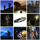 Waterproof & Sweatproof Head Safety Light USB Rechargeable Head Torch Headlamp