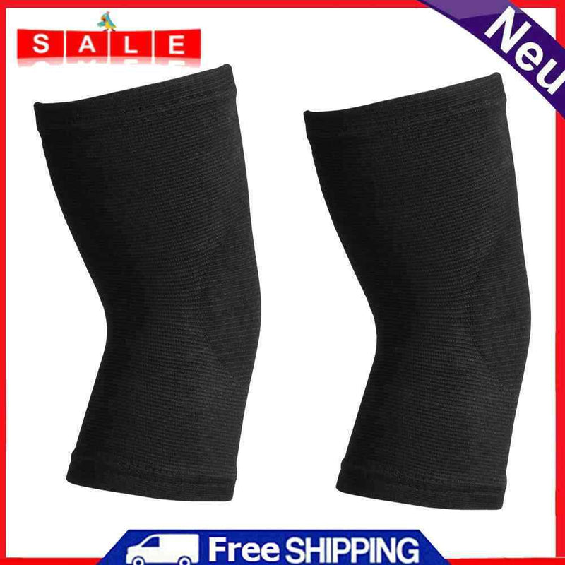 JUNERAIN 1 Pair Elastic Elbow Protectors Protection Sports Gym Knee Safety S