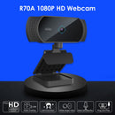 R70A Full HD 1080P USB Webcam w/ Built-in Microphone Web Camera for PC Smart TV