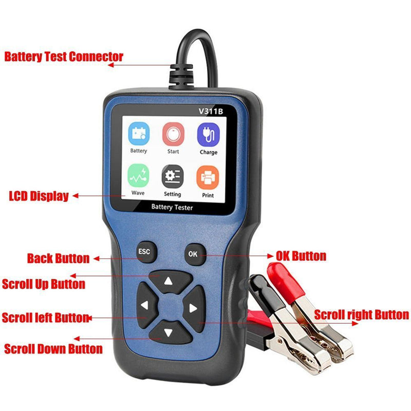 Diagnostic Tool Vehicle Automobile Analyzer Car Charging Cricut Load Tester