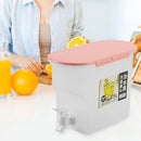 Cold Kettle with Faucet Refrigerator Lemonade Cool Juice Bucket Jug (Pink) Newly