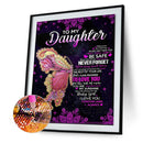DIY Rhinestone Butterfly Letters Drawing Full Round Diamond Painting Kit Gift