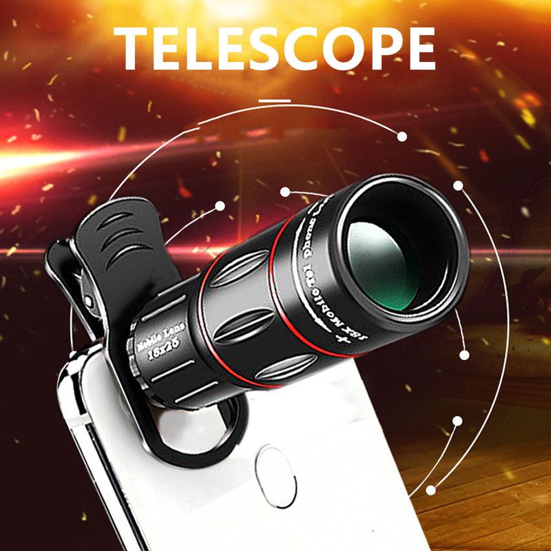 Telephoto HD Monocular Telescope - Waterproof Mobile Phone Camera Telescope